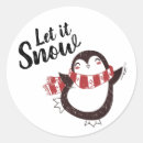 Recherche de petit pingouin autocollants Hiver