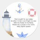 Recherche de petit marin autocollants Baby shower garçon