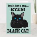 Recherche de chat noir anniversaire cartes Typographie