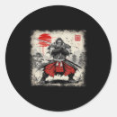 Recherche de guerrier samouraï autocollants Vintage