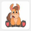 Recherche de poulains mignons autocollants Cheval