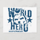 Recherche de héros cartes postales Logo classique de superman