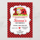 Recherche de ęr de coccinelle anniversaire invitations Pour enfants