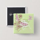 Recherche de papillon sur le rose badges Pour enfants