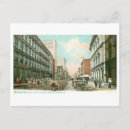 Recherche de rue principale cartes postales Vintage