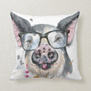 Recherche de porc coussins Aquarelle