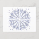 Suche nach blaues mandala postkarten Abstrakt