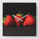 Suche nach strawberries wanduhren Red