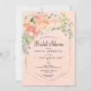Suche nach modern floral bridal shower einladungen Gold