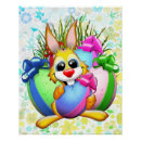 Suche nach ostereier poster Kaninchen