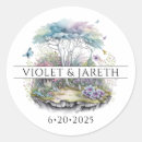 Recherche de arbre magique autocollants Aquarelle