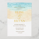 Recherche de watercolor beach mariage invitations Aquarelle