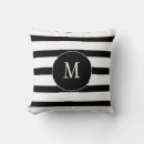 Recherche de rayures noires blanches coussins Tendance