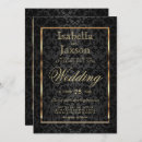Recherche de black damask invitations Couple
