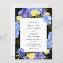 Recherche de jaune et bleu mariage invitations Été