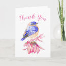Recherche de oiseau bleu oriental cartes postales Aquarelle