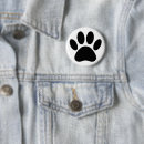 Recherche de chien noir et blanc badges Patte