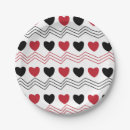 Recherche de valentines day paper assiettes Motif