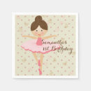 Recherche de ballerine serviettes Fête d'anniversaire de ballerine