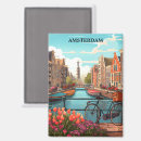 Recherche de vintage vélo magnets Pays bas