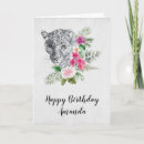 Recherche de chat gris vœux cartes Aquarelle