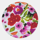 Recherche de modern floral watercolor autocollants Élégant