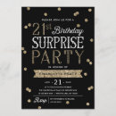 Recherche de surprise 21ans anniversaire invitations Parties scintillant