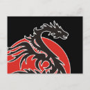 Recherche de rouge dragon cartes postales Dragons