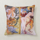 Recherche de alphonse mucha coussins Nouveau d'art