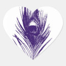 Recherche de plumes paon autocollants Violet
