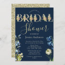 Recherche de royal blue bridal shower invitations Aquarelle
