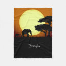 Suche nach afrikanischer elefant decken Sonnenuntergang