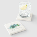 Recherche de arbres dessous de verres Aquarelle