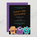 Recherche de monster invitations Fête d'anniversaire pour enfant