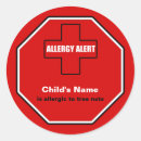 Recherche de noix autocollants Allergique