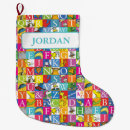 Recherche de alphabet chaussette de noël Coloré
