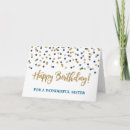 Recherche de sister vœux cartes D'anniversaire de soeur