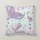 Recherche de créature de mer coussins Girl