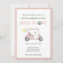 Recherche de partie de golf de filles invitations Aquarelle