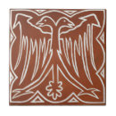 Recherche de oiseau rouge carreaux Antique