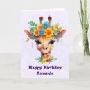 Suche nach zoo geburtstag karten Giraffe
