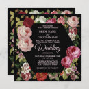 Recherche de noir et rouge mariage invitations Minimaliste