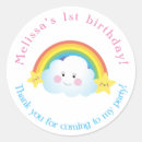 Recherche de nuages mignons autocollants Fête d'anniversaire