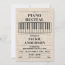 Recherche de piano vintage invitations Rétro
