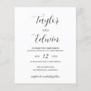 Recherche de budget mariage invitations Minimaliste