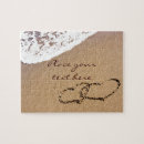 Suche nach herz sand puzzle Liebe