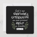 Recherche de refuge vœux cartes Dieu est notre refuge