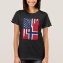 Suche nach norwegische amerikaner tshirts Flagge