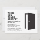 Recherche de escape room invitations Fête d'anniversaire
