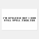Recherche de dyslexie autocollants Adhd